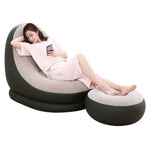 Aufblasbares Lazy Sofa für die Mittagspause, Farbe des Bodens zufällig, Stil: Sofa + Hocker, Einzelsessel