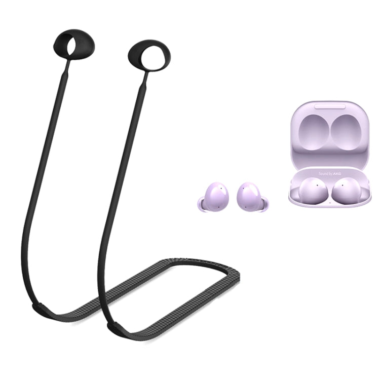 2 Stück Bluetooth-Ohrhörer Silikon Anti-Verlust-Schnur für Samsung Galaxy Buds 2