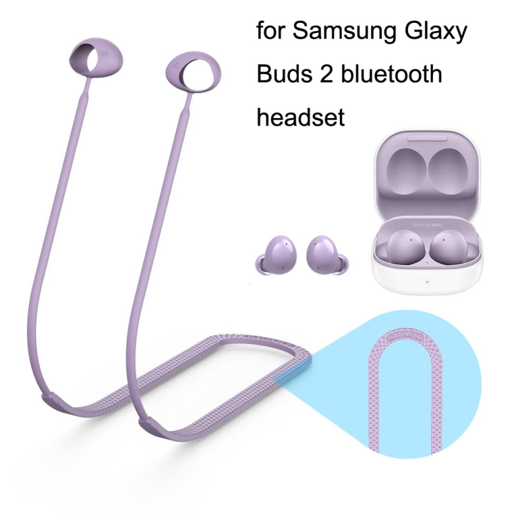 2 Stück Bluetooth-Ohrhörer Silikon Anti-Verlust-Schnur für Samsung Galaxy Buds 2