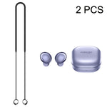 2 Stück Bluetooth-Ohrhörer Silikon Anti-Verlust-Schnur für Samsung Galaxy Buds Pro, Schwarz, Blau, Rot, Weiß