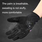 WEST BIKING Cycling Breathable Long Finger Self-locking Gloves with Buckle, M, L, XL, 2XL