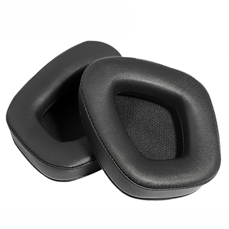 2 Stück Ersatz-Ohrpolster für Corsair Void Pro Elite, Stil:, Kopfbandpolster, Schwarzes Proteinleder, Schwarzes Gitter, Graues Untergitter, Rotes Untergitter, Gelbes Untergitter, Schwarzes Ice Sensory Leder, Schwarzes Lammleder