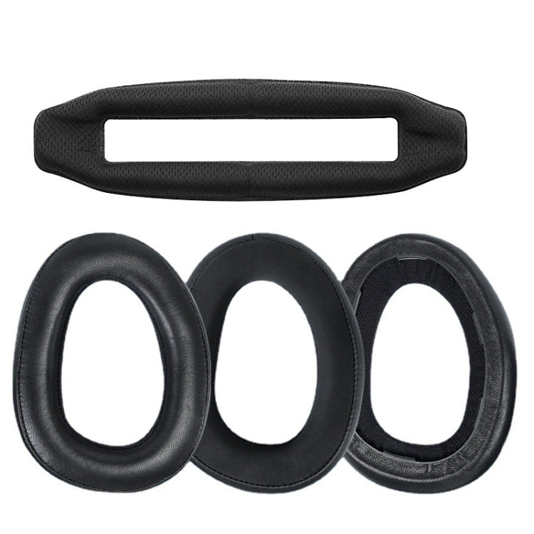 2 Stück Ohrpolster Kopfband für Sennheiser GSP600 GSP500 GSP670, Stil:, Kopfband, Lammleder, Maschenstoff, Ice Gel, Nanosplicing