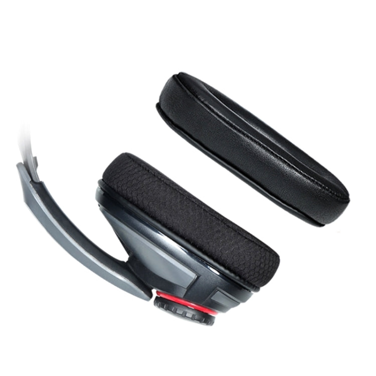 2 Stück Kopfhörerhüllen für Sennheiser GSP300 GSP370 GSP350, Stil:, Proteinleder, Lammleder, Schwarzes Kopfband, Rotes Kopfband, Blaues Kopfband, Maschenstoff