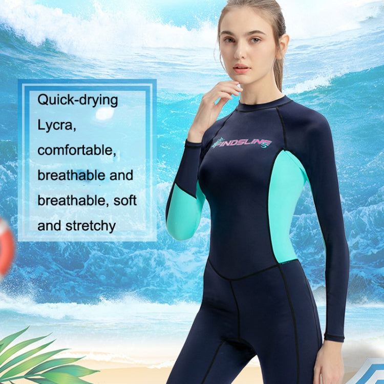FINDSLINE Lycra Tauchanzug Damen Dünn Schnell trocknend Wasserdicht Vollkörper Sonnenschutz Neoprenanzug, XS, S, M, L, XL