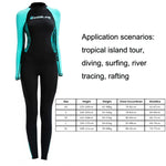FINDSLINE Lycra Tauchanzug Damen Dünn Schnell trocknend Wasserdicht Vollkörper Sonnenschutz Neoprenanzug, XS, S, M, L, XL