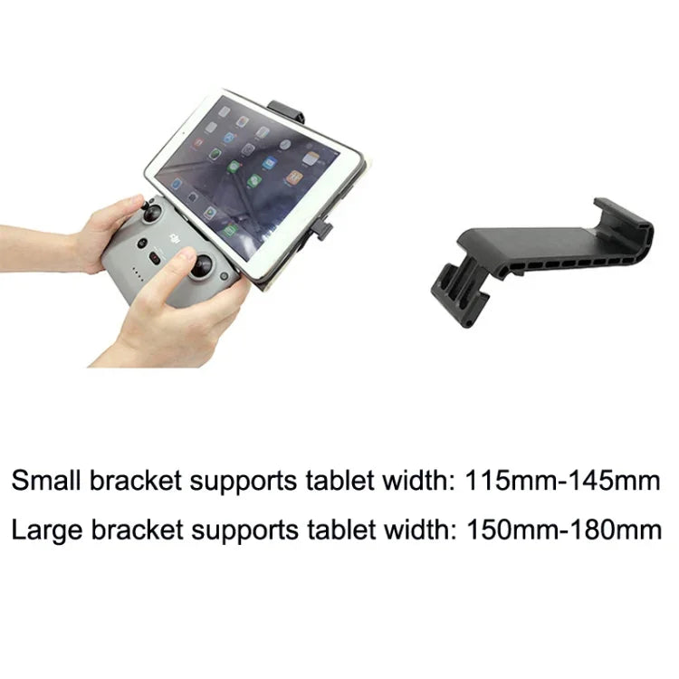 Tablet-Halterung für Fernbedienung für DJI Mavic 3 / Air 2 / Air 2S / Mini 2, Ausführungen: Klein, Groß, Groß + Apple-Anschluss, Groß + USB-C-Anschluss, Groß + Micro-USB-Anschluss