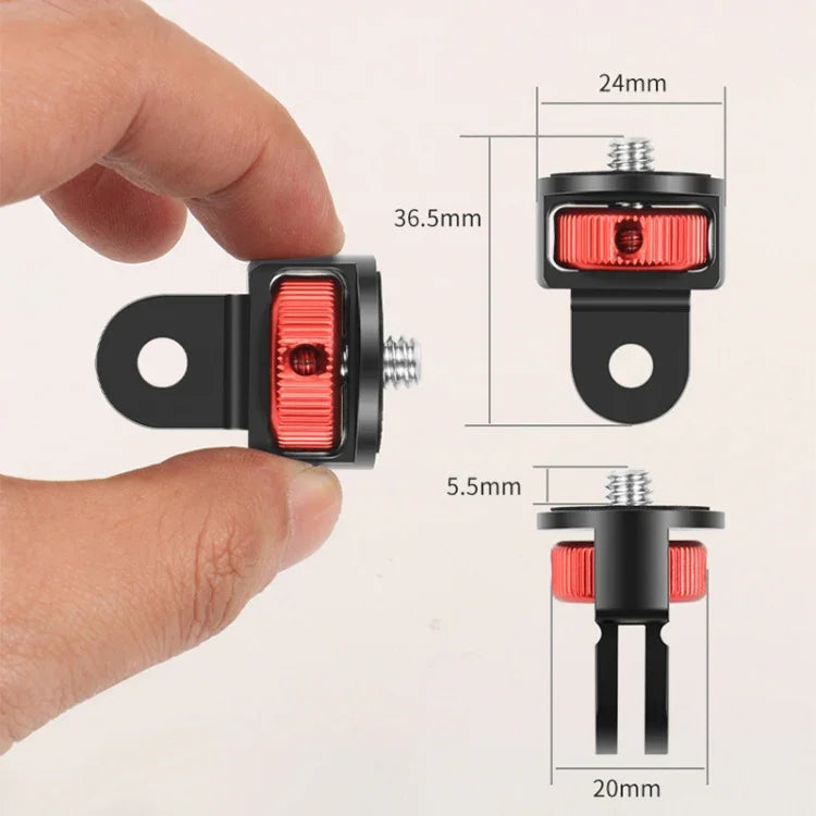 1/4-Zoll-Schraubadapter für Stative, kompatibel mit GoPro 10, 9, 8, 7, Eken und Insta360 One XR