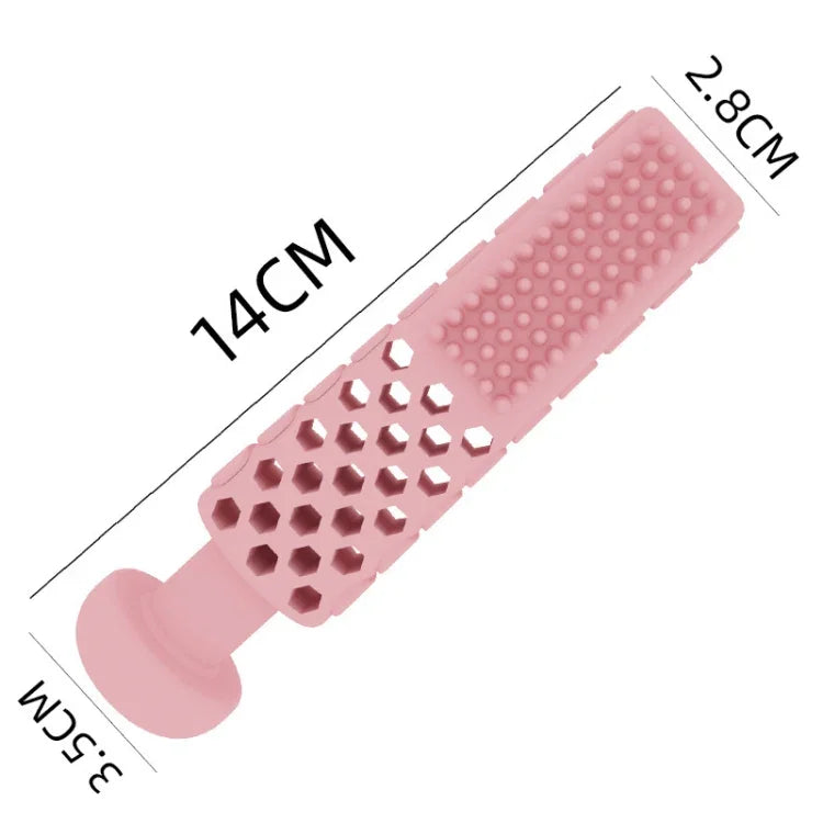 Waschbrett-Zahnpasta-Form-Beißspielzeug TPR-Hundezahnstock, Waschbrett-Zahnpasta-Form, Waschbrett-Zahnpasta-Form Hellblau, Waschbrett-Zahnpasta-Form Rosa