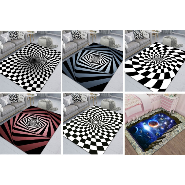 3D Stereo Rechteckiger Visueller Geometrischer Wohnzimmerteppich, 40x60cm, 50x80cm, 60x90cm, 80x120cm, 80x160cm, 120x160cm, 140x200cm