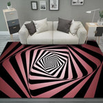 3D Stereo Rechteckiger Visueller Geometrischer Wohnzimmerteppich, 40x60cm, 50x80cm, 60x90cm, 80x120cm, 80x160cm, 120x160cm, 140x200cm