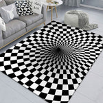3D Stereo Rechteckiger Visueller Geometrischer Wohnzimmerteppich, 40x60cm, 50x80cm, 60x90cm, 80x120cm, 80x160cm, 120x160cm, 140x200cm