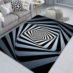 3D Stereo Rechteckiger Visueller Geometrischer Wohnzimmerteppich, 40x60cm, 50x80cm, 60x90cm, 80x120cm, 80x160cm, 120x160cm, 140x200cm