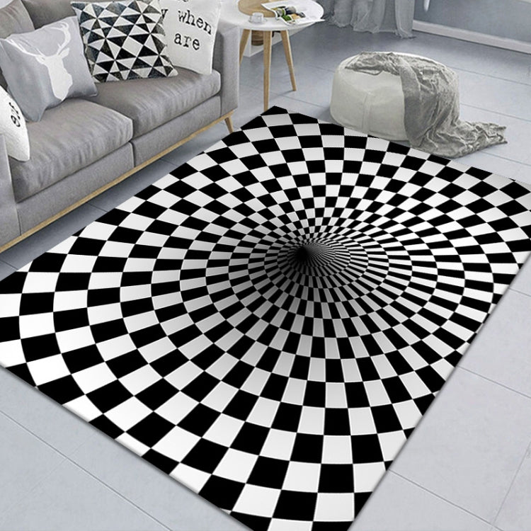 3D Stereo Rechteckiger Visueller Geometrischer Wohnzimmerteppich, 40x60cm, 50x80cm, 60x90cm, 80x120cm, 80x160cm, 120x160cm, 140x200cm