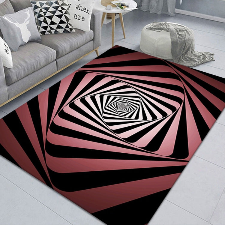 3D Stereo Rechteckiger Visueller Geometrischer Wohnzimmerteppich, 40x60cm, 50x80cm, 60x90cm, 80x120cm, 80x160cm, 120x160cm, 140x200cm