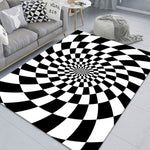 3D Stereo Rechteckiger Visueller Geometrischer Wohnzimmerteppich, 40x60cm, 50x80cm, 60x90cm, 80x120cm, 80x160cm, 120x160cm, 140x200cm