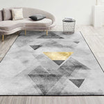Moderner Abstrakter Geometrischer Wohnzimmerteppich Couchtischkissen, 80x120cm, 80x160cm