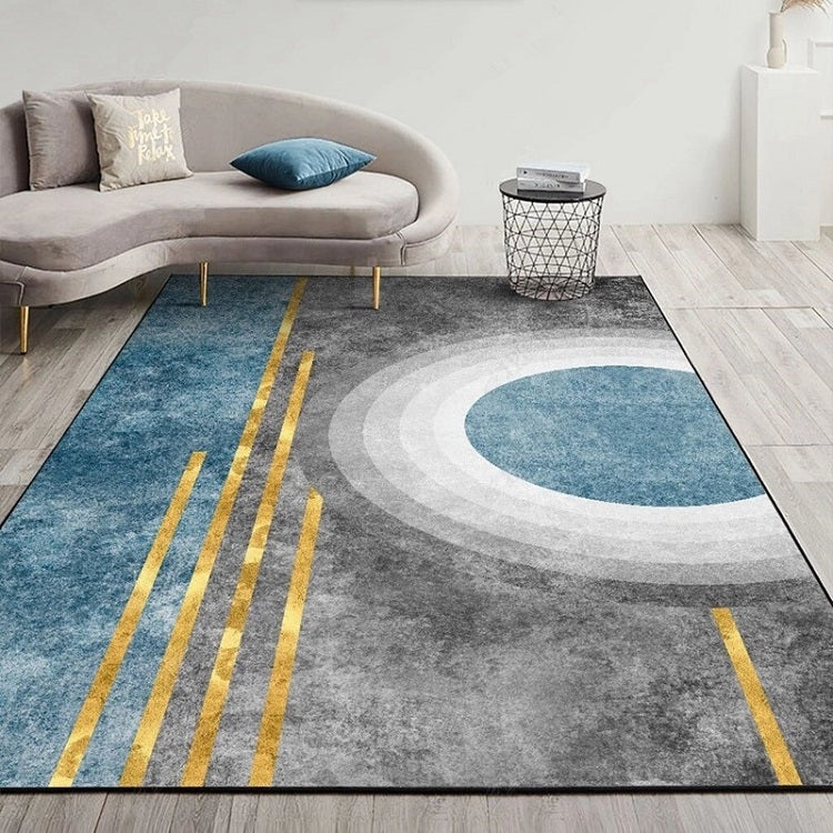 Moderner Abstrakter Geometrischer Wohnzimmerteppich Couchtischkissen, 80x120cm, 80x160cm