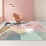 Moderner Abstrakter Geometrischer Wohnzimmerteppich Couchtischkissen, 80x120cm, 80x160cm