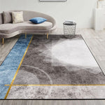 Moderner Abstrakter Geometrischer Wohnzimmerteppich Couchtischkissen, 80x120cm, 80x160cm