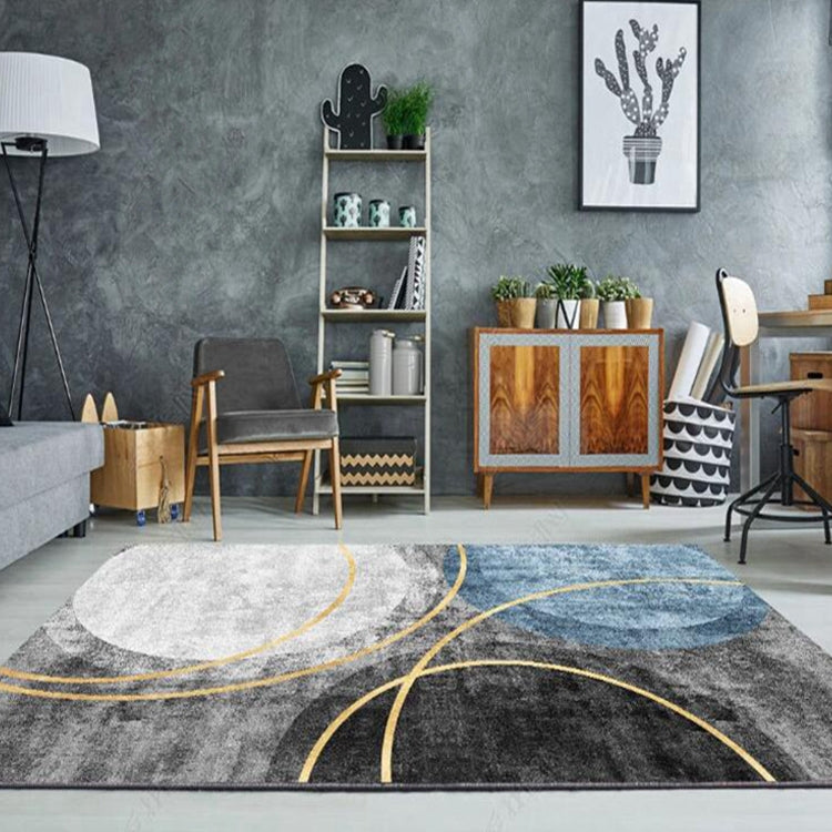Moderner abstrakter geometrischer Wohnzimmerteppich Couchtischkissen, 80x200cm, 120x160cm