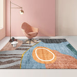 Moderner abstrakter geometrischer Wohnzimmerteppich Couchtischkissen, 80x200cm, 120x160cm