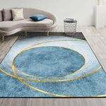 Moderner Abstrakt Geometrischer Wohnzimmer Teppich Couchtisch Kissen, 140x200cm