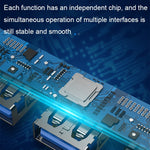 4 in 1 Mini Multifunktionale erweiterte Dockingstation, Spezifikation: Typ-C/USB-C 3.0 (Silber), Typ-C/USB-C 3.0 (Silber), Typ-C/USB-C 3.0 (Grau), Typ-C/USB-C 3.0 (Pink), USB 3.0 (Silber), USB 3.0 (Grau), USB 3.0 (Pink)