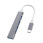 4 in 1 Mini Multifunktionale erweiterte Dockingstation, Spezifikation: Typ-C/USB-C 3.0 (Silber), Typ-C/USB-C 3.0 (Silber), Typ-C/USB-C 3.0 (Grau), Typ-C/USB-C 3.0 (Pink), USB 3.0 (Silber), USB 3.0 (Grau), USB 3.0 (Pink)