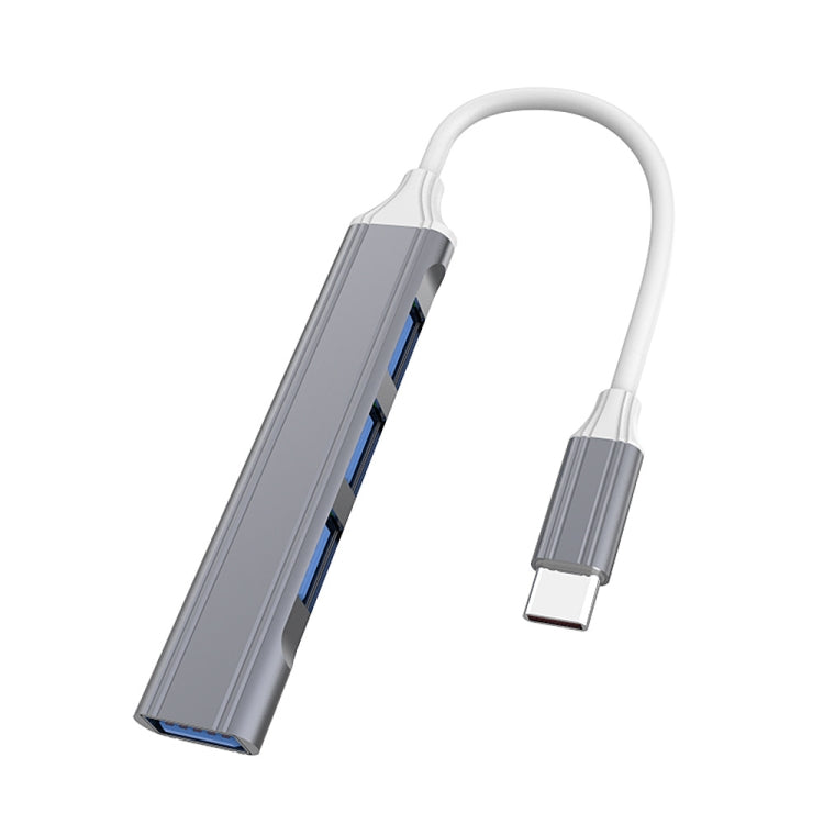 4 in 1 Mini Multifunktionale erweiterte Dockingstation, Spezifikation: Typ-C/USB-C 3.0 (Silber), Typ-C/USB-C 3.0 (Silber), Typ-C/USB-C 3.0 (Grau), Typ-C/USB-C 3.0 (Pink), USB 3.0 (Silber), USB 3.0 (Grau), USB 3.0 (Pink)