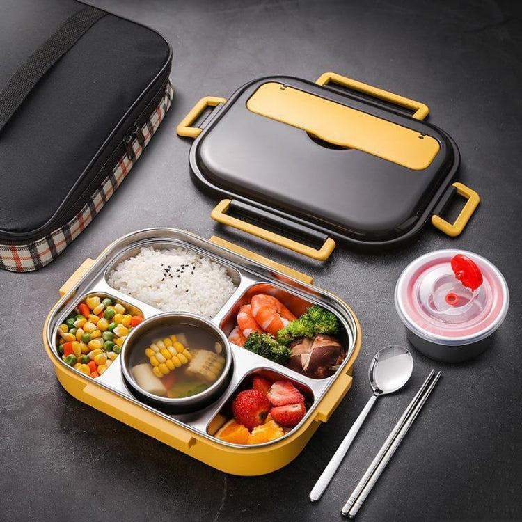 304 Edelstahl doppelwandige Lunchbox mit großem Fassungsvermögen, Pfauenblau, Zitronengelb, Tintenrosa