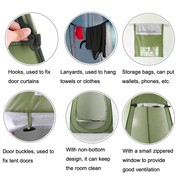 Outdoor-Campingtoiletten-Umkleidezelt Automatisches Duschbadewannenzelt, Stil:, Einzelperson, Doppelperson
