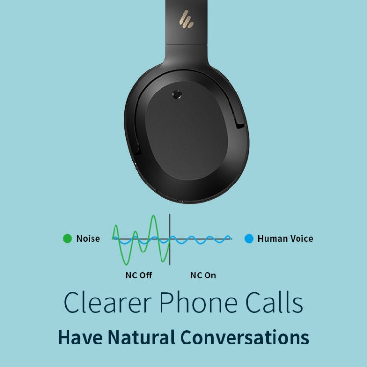 Edifier W820NB Bluetooth Kabelloses Noise-Cancelling Sport Musik Headset, W820NB Weiß, W820NB Grau
