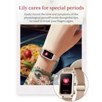 LOANIY HT2 1,28 Zoll Smartwatch mit Herzfrequenzmessung und Schrittzähler, Gold/Stahl