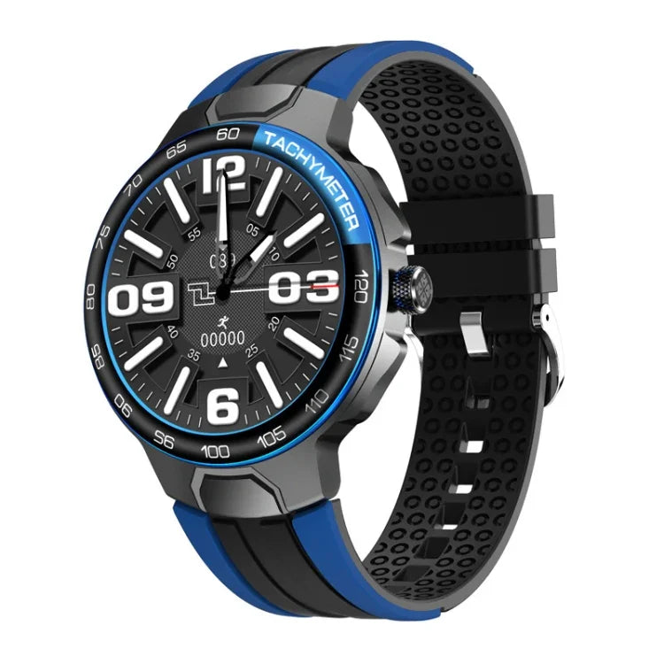 Wearkey E15 Smartwatch mit 1,28-Zoll-Touchscreen und Herzfrequenzmessung, Blau, Silbergrau, Orange
