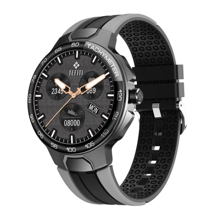 Wearkey E15 Smartwatch mit 1,28-Zoll-Touchscreen und Herzfrequenzmessung, Blau, Silbergrau, Orange