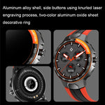 Wearkey E15 Smartwatch mit 1,28-Zoll-Touchscreen und Herzfrequenzmessung, Blau, Silbergrau, Orange