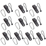 Outdoor Camping winddichte Überdachung feste Zeltklammer Seil Schnalle Schnellaufhängeset, 10 Clips+10 Seile, 10 Clips+10 schwarze Seile, 10 Clips+10 schwarze Seile+10 silberne Schnallen, 10 Clips+10 elastische Seile+10 schwarze Schnallen