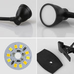 668A001 USB 360 Degree Bend Hose Desk Lamp, Spec:, White Stepless Dimming, Black Stepless Dimming, White Two-speed Dimming, Black Two-speed Dimming