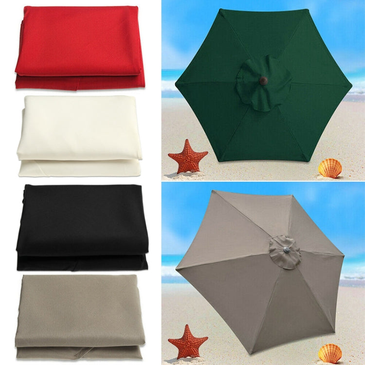 Polyester Sonnenschirm Ersatzstoff runde Gartenschirmabdeckung, Durchmesser 2m 6 Rippen, Durchmesser 2,7m 6 Rippen, Durchmesser 3m 6 Rippen