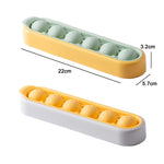Hausgemachte, schnell gefrorene Eiswürfel-Aufbewahrungs-Silikonform, Gelb-Grün, Grau-Gelb