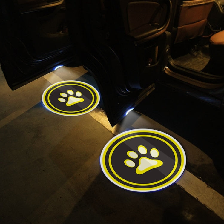 LED Infrared Induction Car Door Welcome Light Night Projection Ambient Light, Energy Circle (Blue), Energy Circle (White), Energy Circle (Yellow), Cat Claw (Yellow), Radish (Yellow), Drink (Yellow), Drink (Purple), Honor (Yellow), Honor (Purple)       ...