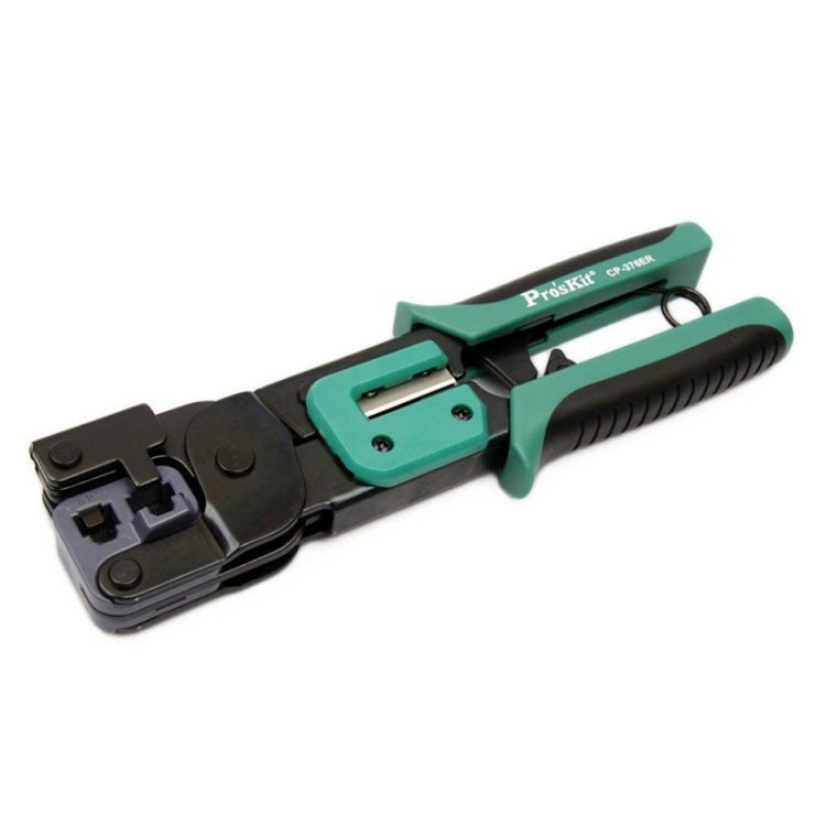 ProsKit Zweifach 6/8P Eisen Griff Netzwerk Ratschen-Crimpzange, CP-376ER