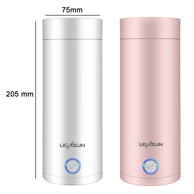 UGASUN Reise-Wasserkocher, tragbar, Mini, elektrisch beheizt, UK-Stecker (Weiß), EU-Stecker (Weiß), US-Stecker (Weiß), UK-Stecker (Rosa), EU-Stecker (Rosa), US-Stecker (Rosa)