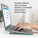 Tragbarer Klappbarer Notebook Computer ABS Halter, ABS Weiß, ABS Schwarz