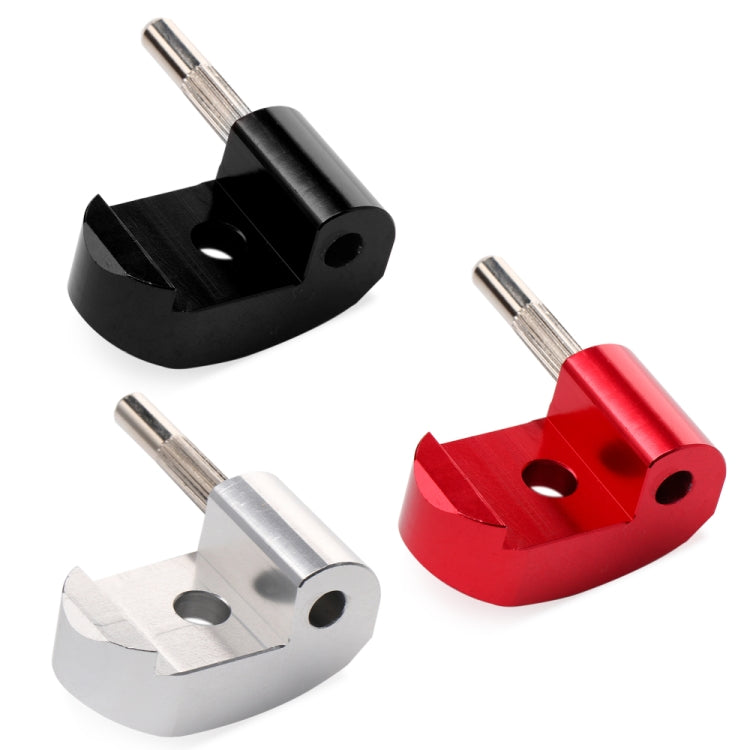 Hochdichter Legierungsstahl Elektroroller Klapphaken für Xiaomi M365 / Pro, Stil:, Schwarz +1 Dübel, Rot +1 Dübel, Silber +1 Dübel, Schwarz +2 Dübel, Rot +2 Dübel, Silber +2 Dübel