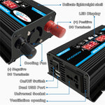 Solarstromsystem Wechselrichter 30A Regler + 18W 12V Solarpanel, Spezifikation:, Schwarz 12V zu 110V, Schwarz 12V zu 220V, Gelb 12V zu 110V, Gelb 12V zu 220V
