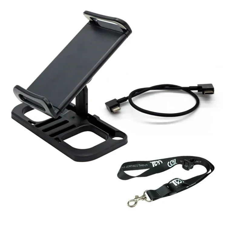 Halterung für Drohnenfernbedienung, Tablet-Verlängerungsclip, mit Trageband und 8-Pin-Kabel, mit Trageband und USB-C-Kabel, mit Trageband und Micro-USB-Kabel, nur Halterung, mit Trageband