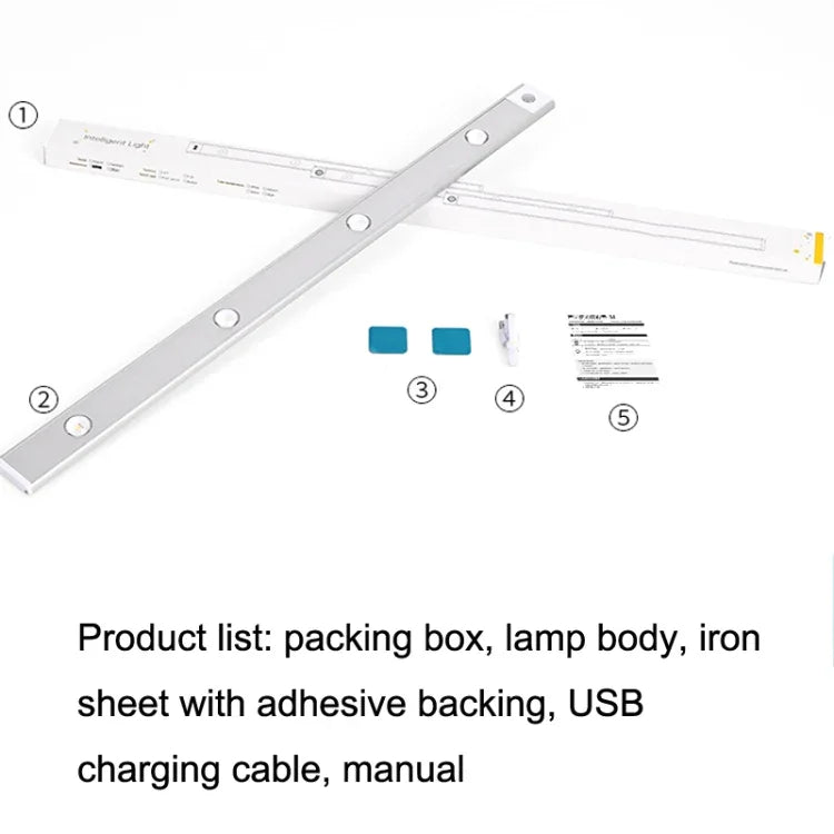 Ultradünne Smart LED-Lichtleiste mit Bewegungssensor, Länge: 30cm, 40cm