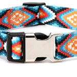 Haustierhalsband mit ethnischem Muster aus Polyester-Baumwolle, Größen: S: 1,5 x 27–43 cm, M: 2,0 x 32–52 cm, L: 2,5 x 38–61 cm, XL: 2,5 x 43–71 cm